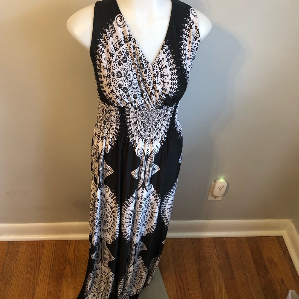 Paisley maxi dress